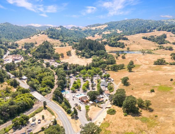 Mendocino Redwoods Aerial