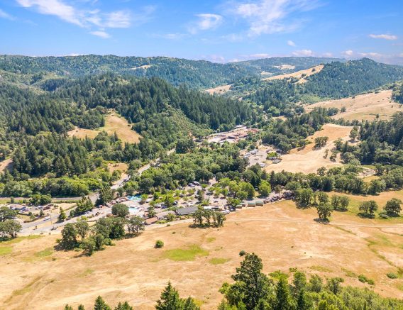 Mendocino Redwoods Aerial